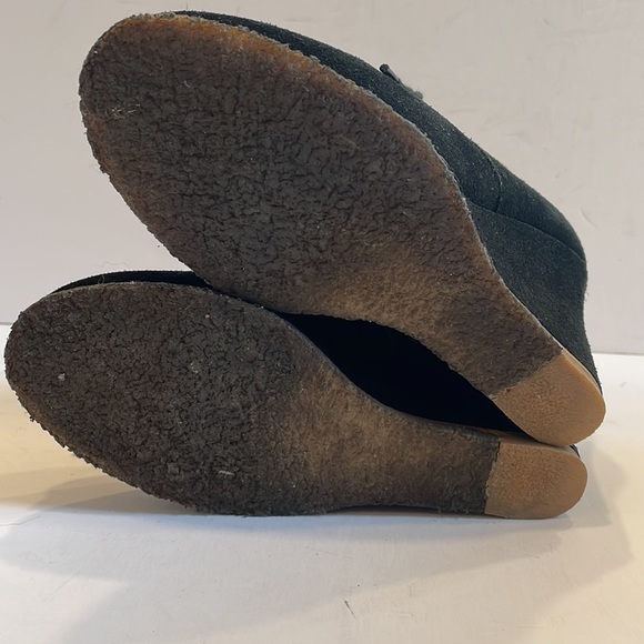 STEVE MADDEN Tanngoo Suede Wedge Lace Up Booties size 9 - Picture 9 of 11